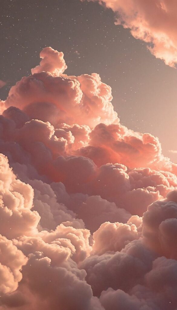 797f98a6-9953-419c-ab63-b1086f6607d0 Dramatic pink clouds against a starry sky at sunset, creating a serene and ethereal atmosphere. | Sky Rye Design Dramatic pink clouds against a starry sky at sunset, creating a serene and ethereal atmosphere.