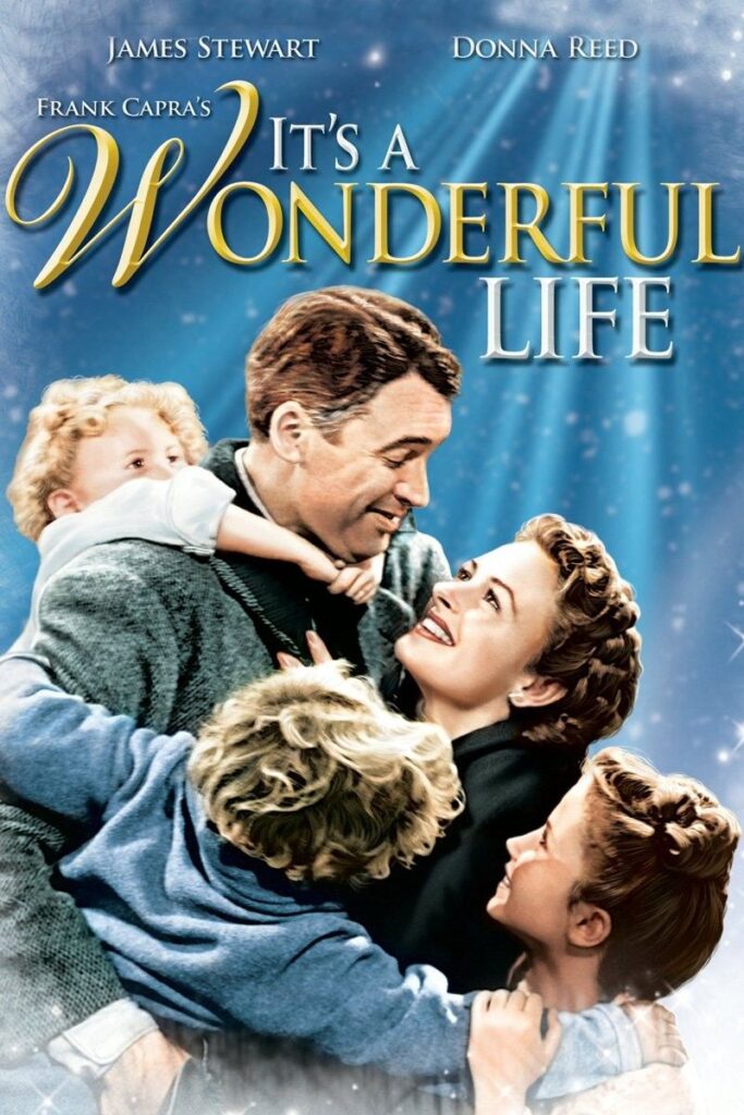 80347a4dd7a894d39249b87c6a166d38 Poster for It's a Wonderful Life with family embracing, featuring joyful expressions and festive background. | Sky Rye Design Poster for It's a Wonderful Life with family embracing, featuring joyful expressions and festive background. Christmas movies