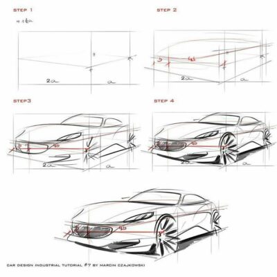 5 Easy Steps: How to Draw a Car Perspective