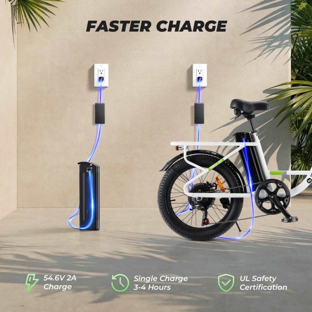 8_934e5353-9d7b-433b-87d2-475825372149_5000x Electric bike charging with 54.6V 2A for 3-4 hours, featuring UL safety certification. | Sky Rye Design Electric bike charging with 54.6V 2A for 3-4 hours, featuring UL safety certification.