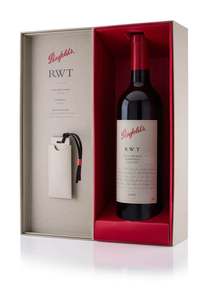 8afde4ed-76a5-440f-8dae-4a3fe4a4e596 Elegant RWT Shiraz wine bottle in luxury packaging, perfect for gifting and special occasions. | Sky Rye Design Elegant RWT Shiraz wine bottle in luxury packaging, perfect for gifting and special occasions.