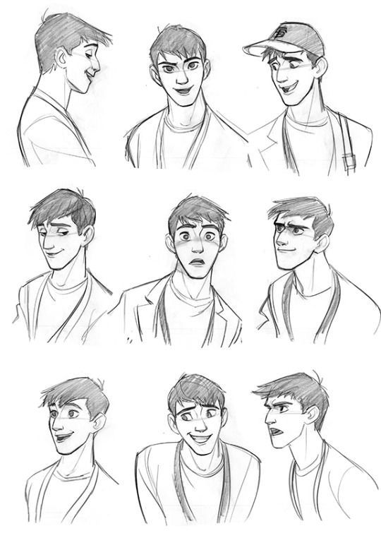 8b1d61b0eb7699c50714dd02d70fb257 Sketches of a cartoon character expressing various emotions, including surprise, joy, and contemplation. | Sky Rye Design Sketches of a cartoon character expressing various emotions, including surprise, joy, and contemplation.