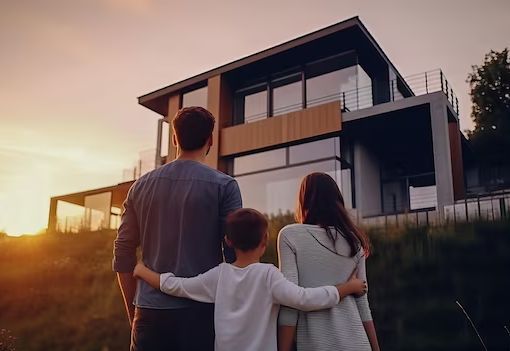 Join the Seifert Capital family and achieve your financial dreams_ 🌟🏡__FinancialDreams SeifertCapital JoinOurTeam InvestWithSeifert Family admiring modern home at sunset, symbolizing dreams and future. Modern architecture, warm lighting, serene environment. | Sky Rye Design Family admiring modern home at sunset, symbolizing dreams and future. Modern architecture, warm lighting, serene environment.