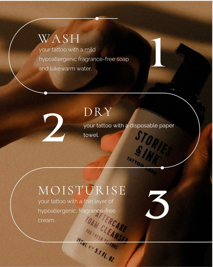 Top Meaningful Tattoo Ideas for Women to Celebrate Growth _ Tattoo aftercare steps: wash, dry, and moisturize with scented-free products for healthy skin. | Sky Rye Design Tattoo aftercare steps: wash, dry, and moisturize with scented-free products for healthy skin.