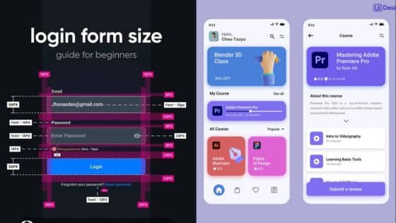 Viewing Deck Blog - 2025-10-07T193859541 Login form size guide for beginners and mobile course app interface with user and course details. | Sky Rye Design Login form size guide for beginners and mobile course app interface with user and course details.