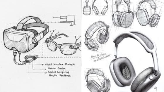 Viewing Deck Blog - 2025-10-20T214507927 VR/AR headset and headphone sketches showcasing design prototypes and modular components for innovative technology development. | Sky Rye Design VR/AR headset and headphone sketches showcasing design prototypes and modular components for innovative technology development.