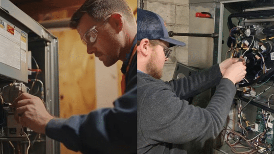 Viewing Deck Blog Technician repairing and inspecting HVAC systems for optimal performance in residential settings. | Sky Rye Design Technician repairing and inspecting HVAC systems for optimal performance in residential settings.