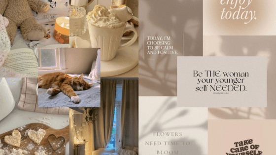 Viewing Deck Blog копия 25 Cozy collage with a sleeping cat, hot cocoa, motivational quotes, heart-shaped cookies, and a peaceful bedroom scene. | Sky Rye Design Cozy collage with a sleeping cat, hot cocoa, motivational quotes, heart-shaped cookies, and a peaceful bedroom scene.