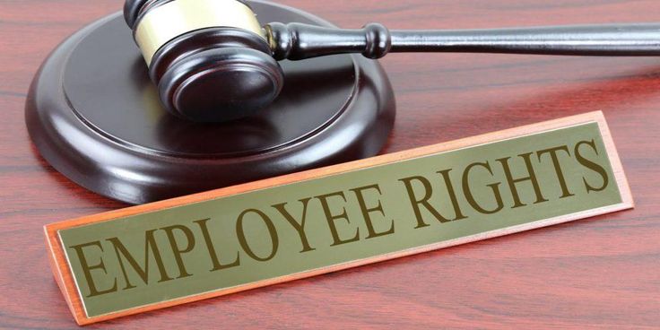 Wage And Hour Laws_ Understanding Your Rights And Protections As An Employee Gavel beside Employee Rights sign on wooden desk, symbolizing workplace legal issues and employee protection. | Sky Rye Design Gavel beside Employee Rights sign on wooden desk, symbolizing workplace legal issues and employee protection.