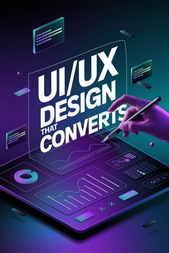 aa6262ed45d84a3ebdb5129bf33b088b UI/UX Design Concept with Graphical Elements and Stylus, Emphasizing Conversion, in a Futuristic Style | Sky Rye Design UI/UX Design Concept with Graphical Elements and Stylus, Emphasizing Conversion, in a Futuristic Style
