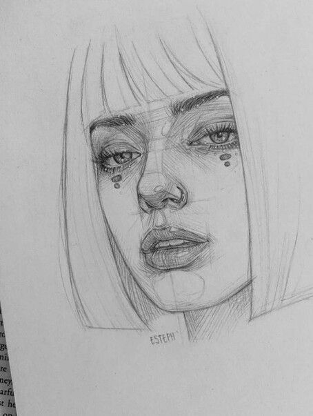 abfa91e0c4eb20c97cea2c37d4734769 Pencil sketch of a woman with short hair and intricate facial details, conveying an expressive and artistic style. | Sky Rye Design Pencil sketch of a woman with short hair and intricate facial details, conveying an expressive and artistic style.