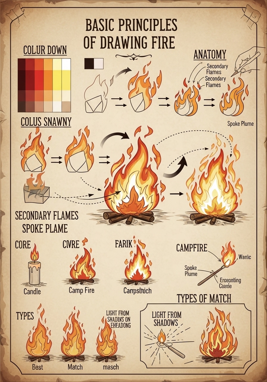 Fire Drawing Ideas: 15 Projects for Every Skill Level