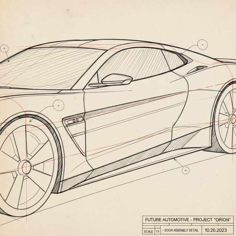 5 Easy Steps: How to Draw a Car Perspective