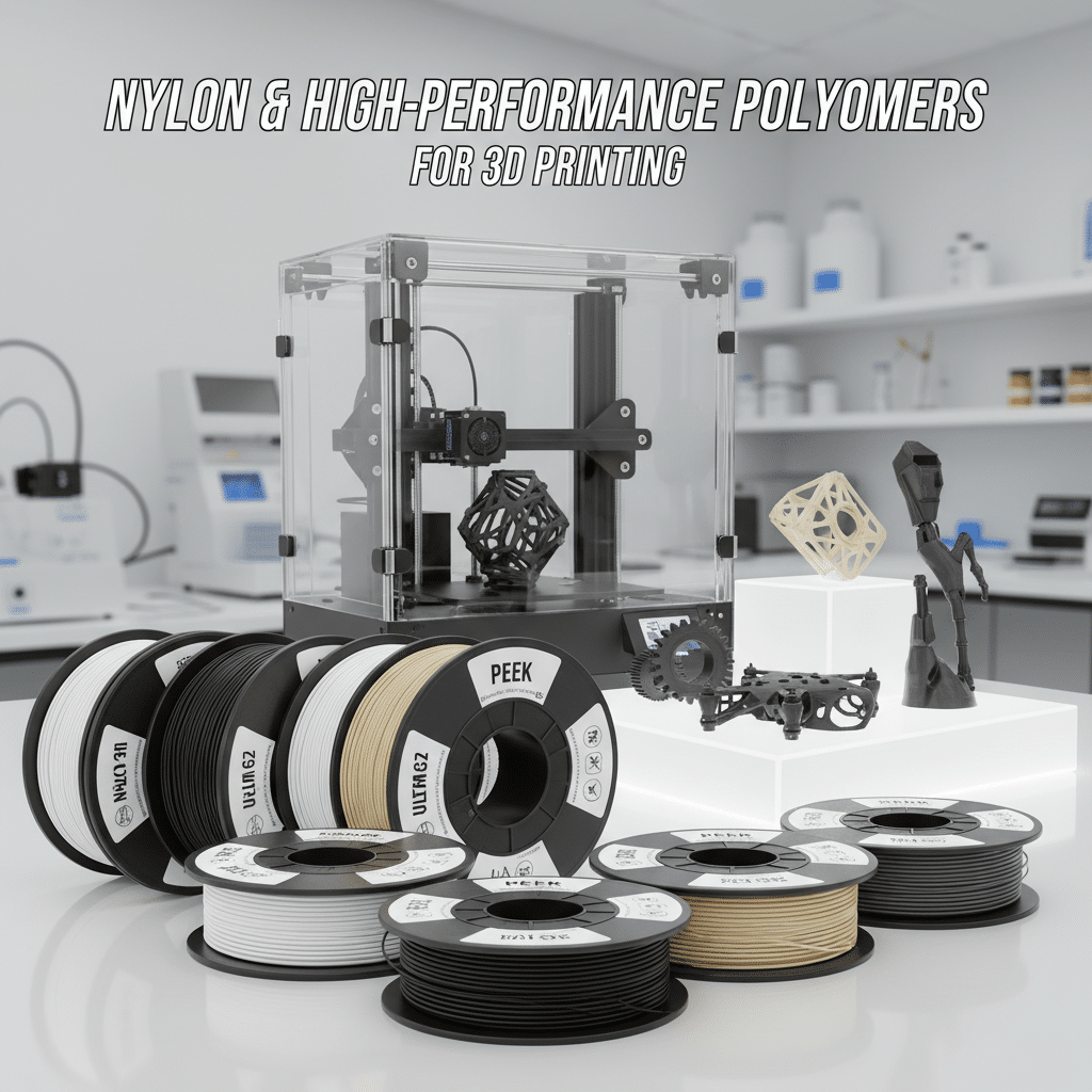 ai-photo-studio-1761845475023-1 3D printer with nylon and high-performance polymer filaments for advanced 3D printing in a lab setting. | Sky Rye Design 3D printer with nylon and high-performance polymer filaments for advanced 3D printing in a lab setting.