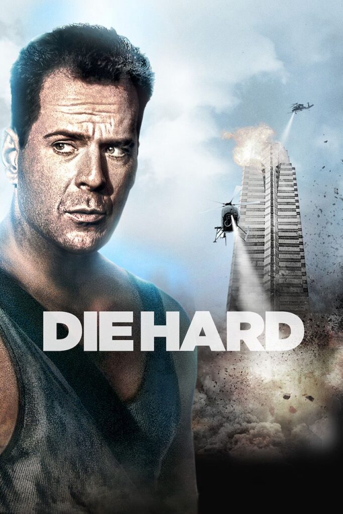b7cd8f1b0301fb7e7e50cc5774f8ff0d Action movie poster featuring protagonist with skyscraper explosion in background, text reads 'Die Hard' | Sky Rye Design Action movie poster featuring protagonist with skyscraper explosion in background, text reads 'Die Hard'