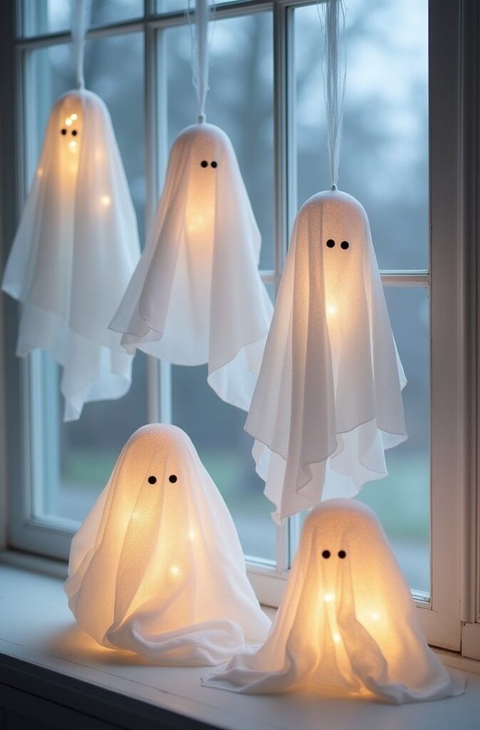 d25594444ac3aa2b9a588dbaa607d8d2 Glowing ghost decorations hanging by a window, perfect for Halloween ambiance and spooky home decor. | Sky Rye Design Glowing ghost decorations hanging by a window, perfect for Halloween ambiance and spooky home decor.
