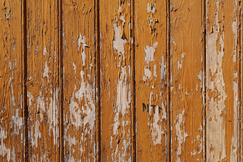 image Close-up of weathered wooden boards with peeling paint. Natural texture and rustic aesthetic for design inspiration. | Sky Rye Design Close-up of weathered wooden boards with peeling paint. Natural texture and rustic aesthetic for design inspiration.