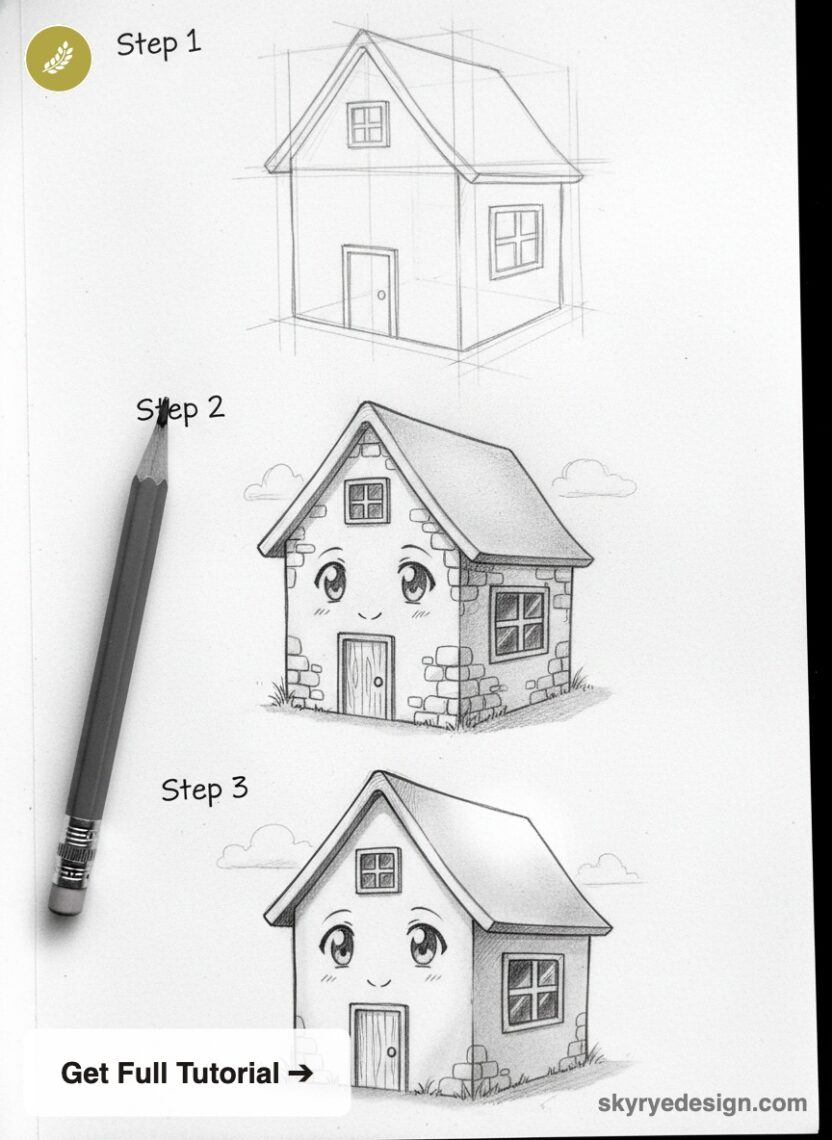 How to Draw a Simple House: Step-by-Step for Beginners