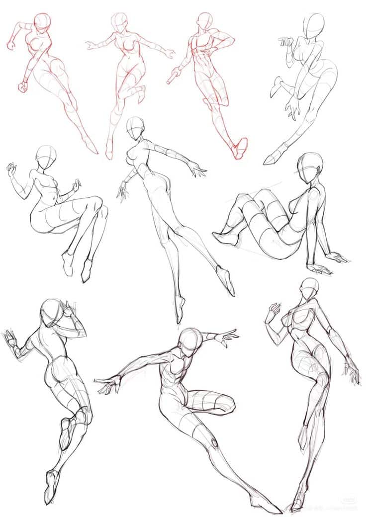Unlock the Secrets to Drawing Dynamic Jumping Poses