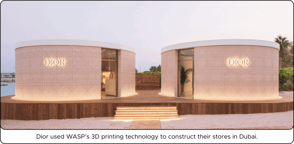 07 3D printed Dior store in Dubai showcasing advanced architecture and design. | Sky Rye Design 3D printed Dior store in Dubai showcasing advanced architecture and design.