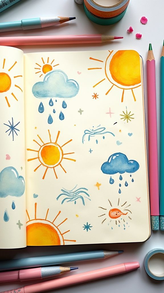 18 Colorful Doodle Art Designs for a Happy Journal_ | Sky Rye Design