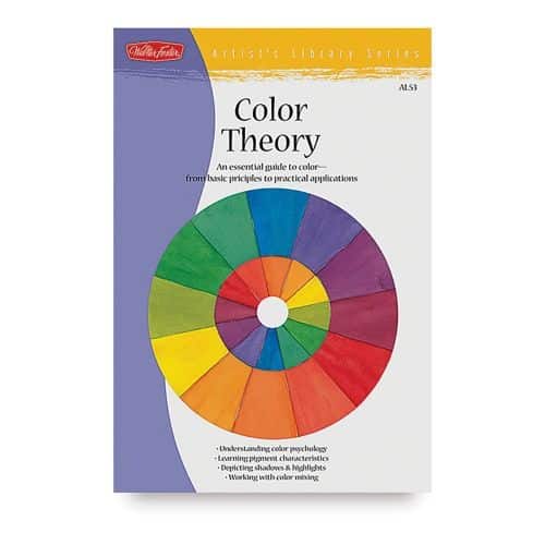 Color Theory book cover featuring a color wheel, offering insights into color psychology, pigment characteristics, and mixing techniques.