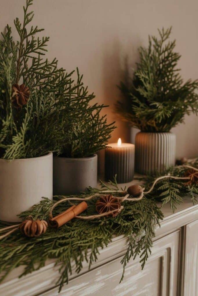 Cozy Corner Kit Build a Readable Nook with Layers and Light Cozy holiday decor with cedar branches, candle, cinnamon sticks, and anise on a rustic wooden surface. Perfect for festive ambiance. | Sky Rye Design Cozy holiday decor with cedar branches, candle, cinnamon sticks, and anise on a rustic wooden surface. Perfect for festive ambiance.