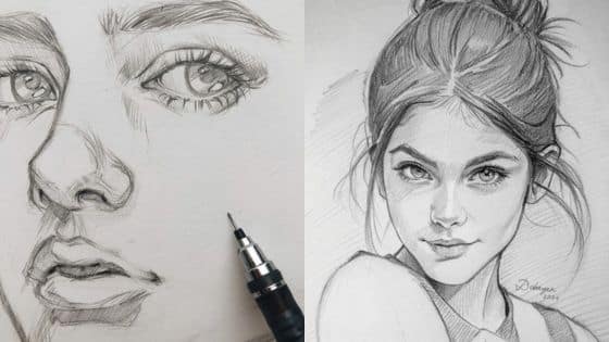 Ready to Draw Faces Super Casual Portrait Drawing Guide | Sky Rye Design