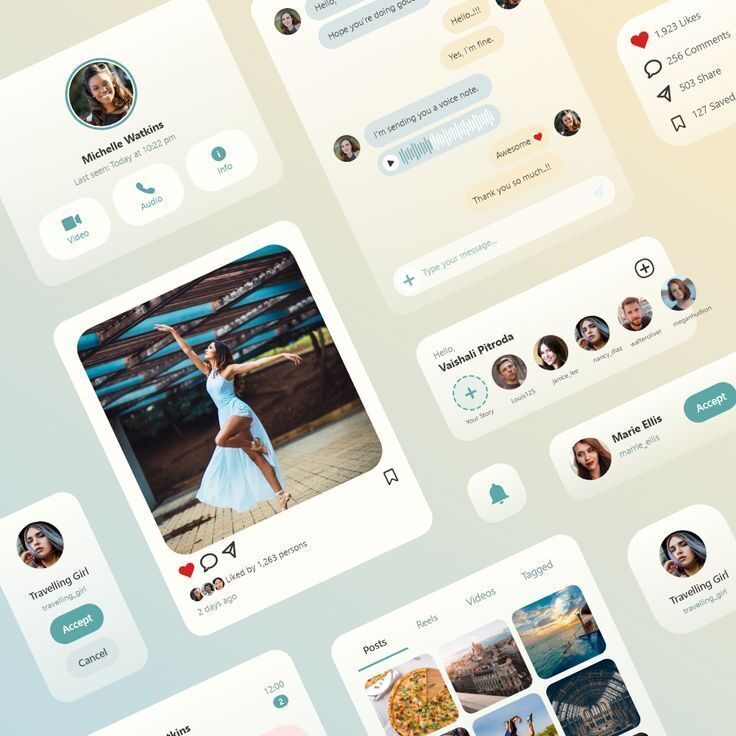 UI Kits_ Social Media Design Templates | Sky Rye Design