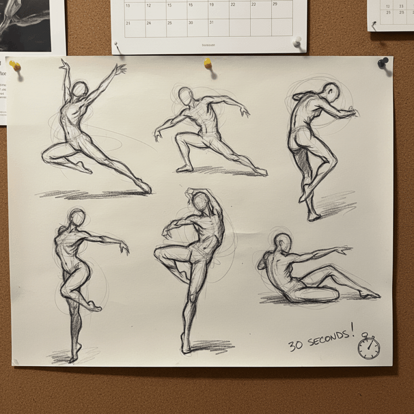 Discover the Power of 30 Second Gesture Drawing for Artists