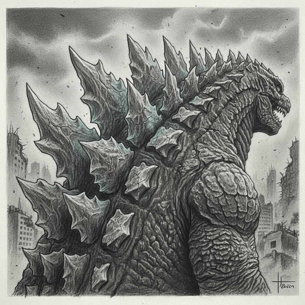 ai-photo-studio-1763143713513-1 Illustration of a giant, spiky monster in a destroyed cityscape, showcasing a powerful stance amidst ruins and cloudy skies. | Sky Rye Design Illustration of a giant, spiky monster in a destroyed cityscape, showcasing a powerful stance amidst ruins and cloudy skies.