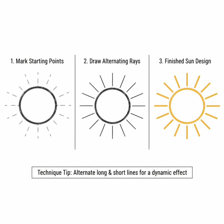 Shine Bright! Your Super Simple Guide on How to Draw a Sun
