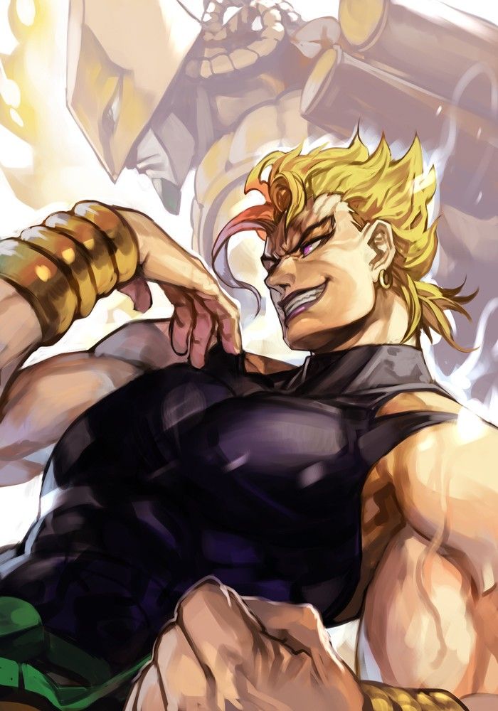 bf7fdd3e-9086-4517-929e-eb254cb50cd4 Powerful anime character with blond hair and muscular build, smirking confidently against a bright backdrop. | Sky Rye Design Powerful anime character with blond hair and muscular build, smirking confidently against a bright backdrop.