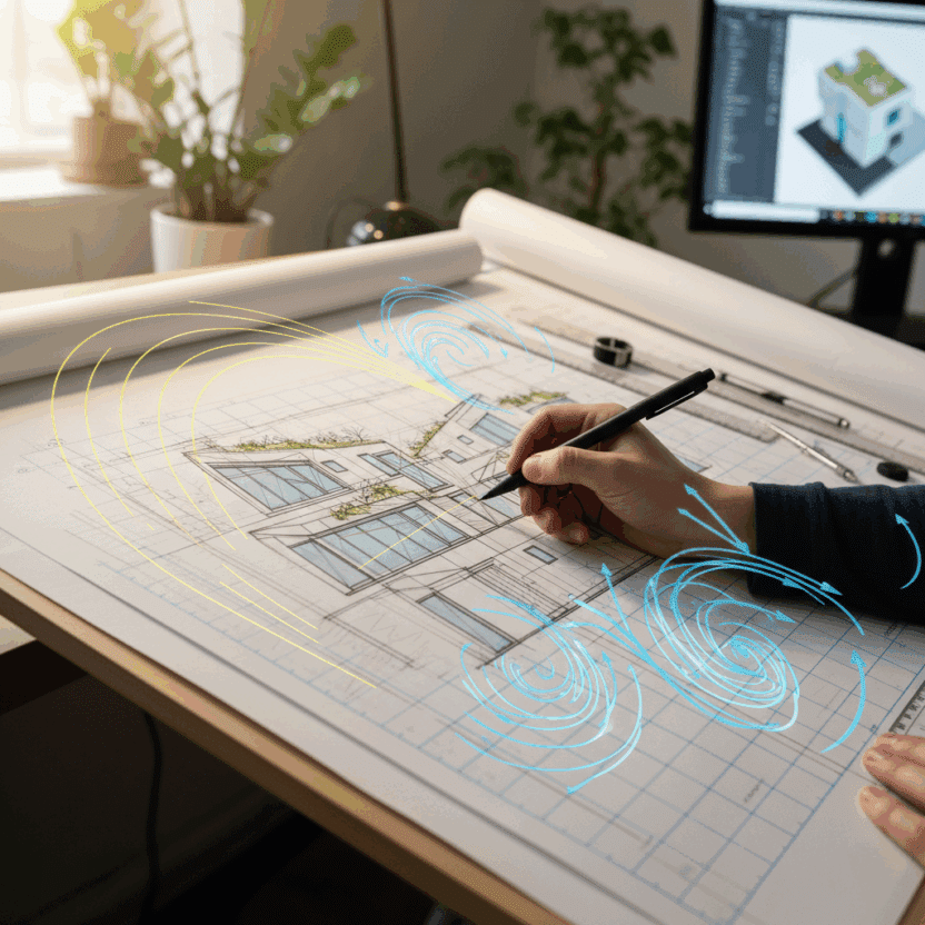 Clean Building Drawing Sustainable Architecture Drawings: Green Building Principles