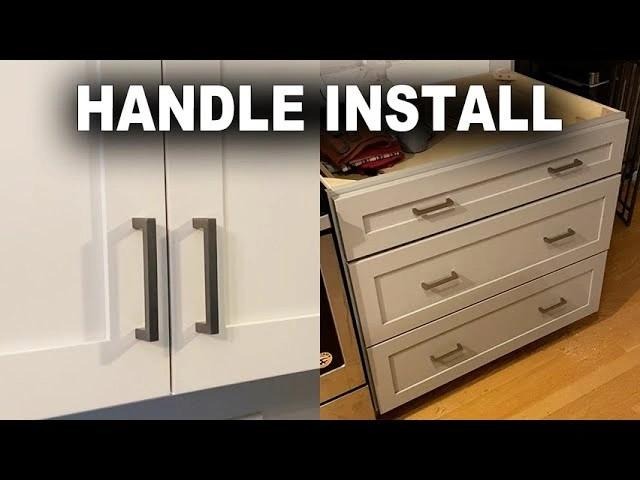 image Guide to installing cabinet and drawer handles in a kitchen. Enhance kitchen design with easy handle installation tips. | Sky Rye Design Guide to installing cabinet and drawer handles in a kitchen. Enhance kitchen design with easy handle installation tips.
