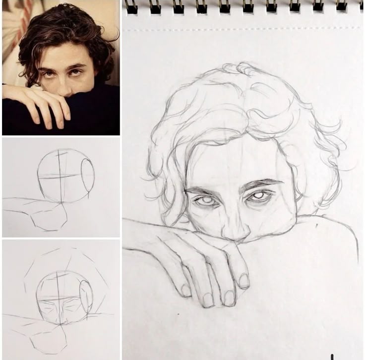 ыепкявп Step-by-step drawing guide of a realistic portrait with a focus on eyes and hand, featuring a reference photo. | Sky Rye Design Step-by-step drawing guide of a realistic portrait with a focus on eyes and hand, featuring a reference photo.