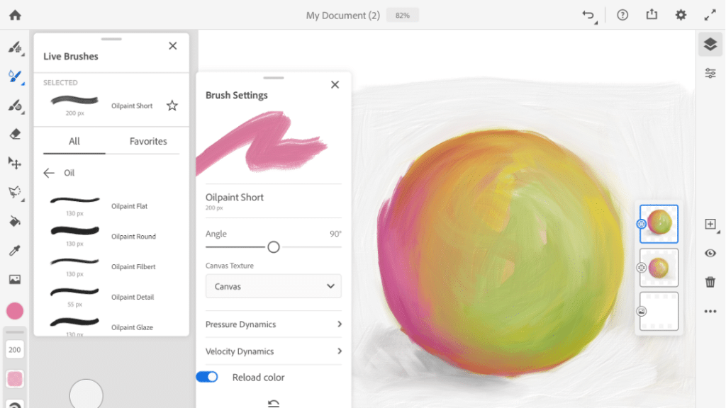 043qsbkcu5eird3qcuemnwh-45_wpr4 Digital painting software interface showing oil paint tools and settings with a colorful abstract sphere. | Sky Rye Design Digital painting software interface showing oil paint tools and settings with a colorful abstract sphere.