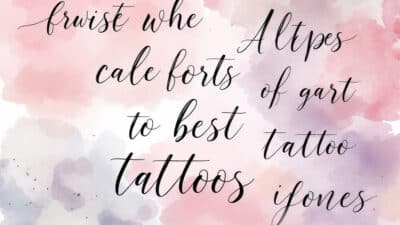 best fonts for tattoos