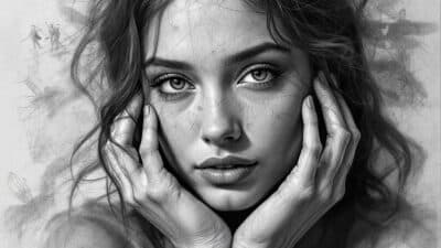 drawing people with pencil