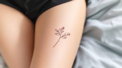small thigh tattoos for women
