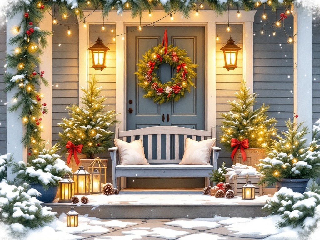 Creative DIY Christmas Decorations for Front Porch Ideas