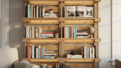 diy pallet bookshelf
