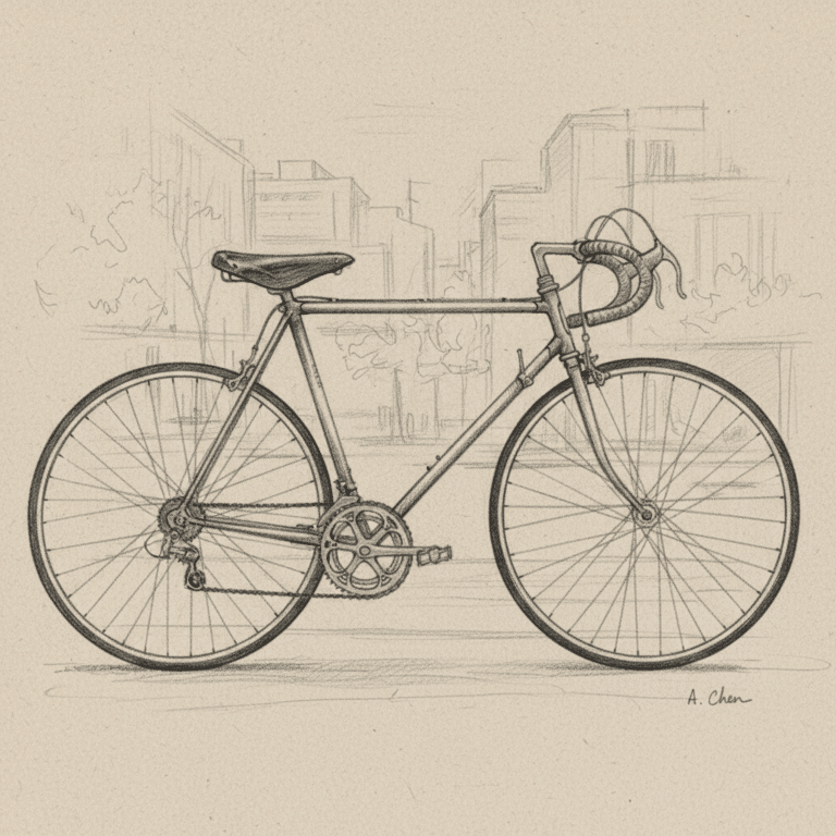 how to draw a bike easy