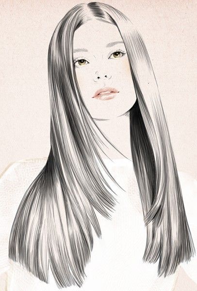 _ - 2025-12-05T163648479 Illustration of a woman with long, sleek hair and a serene expression on a neutral background. | Sky Rye Design Illustration of a woman with long, sleek hair and a serene expression on a neutral background.