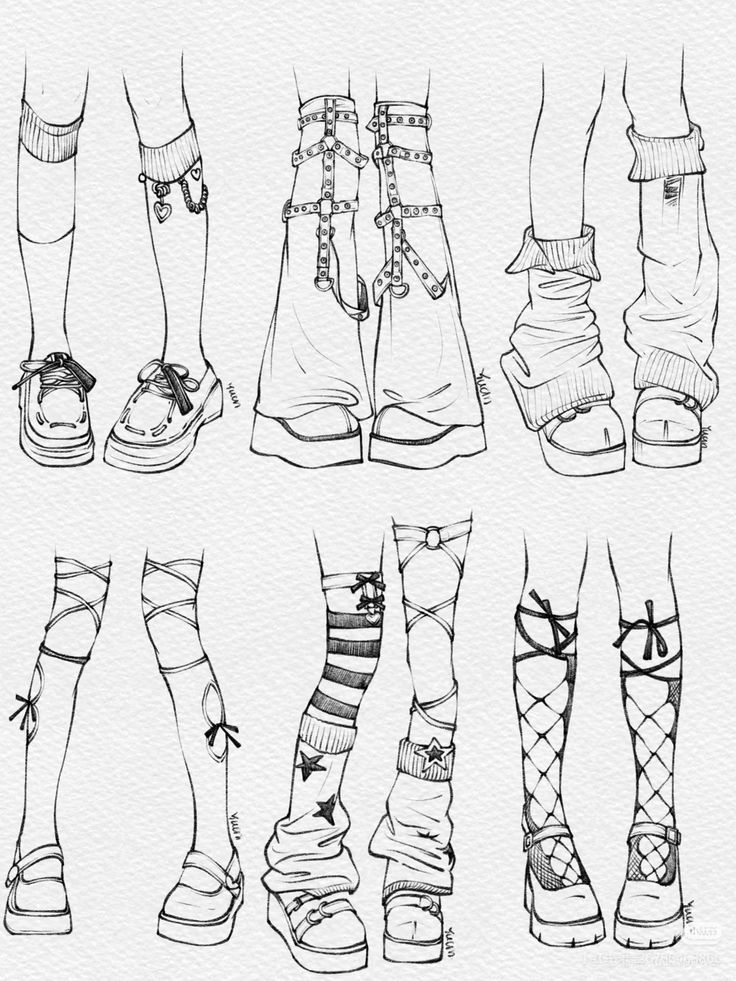 _ - 2025-12-10T120208988 Black and white illustration of seven unique fashion footwear designs, featuring various socks and shoes with eclectic patterns and accessories. | Sky Rye Design Black and white illustration of seven unique fashion footwear designs, featuring various socks and shoes with eclectic patterns and accessories.