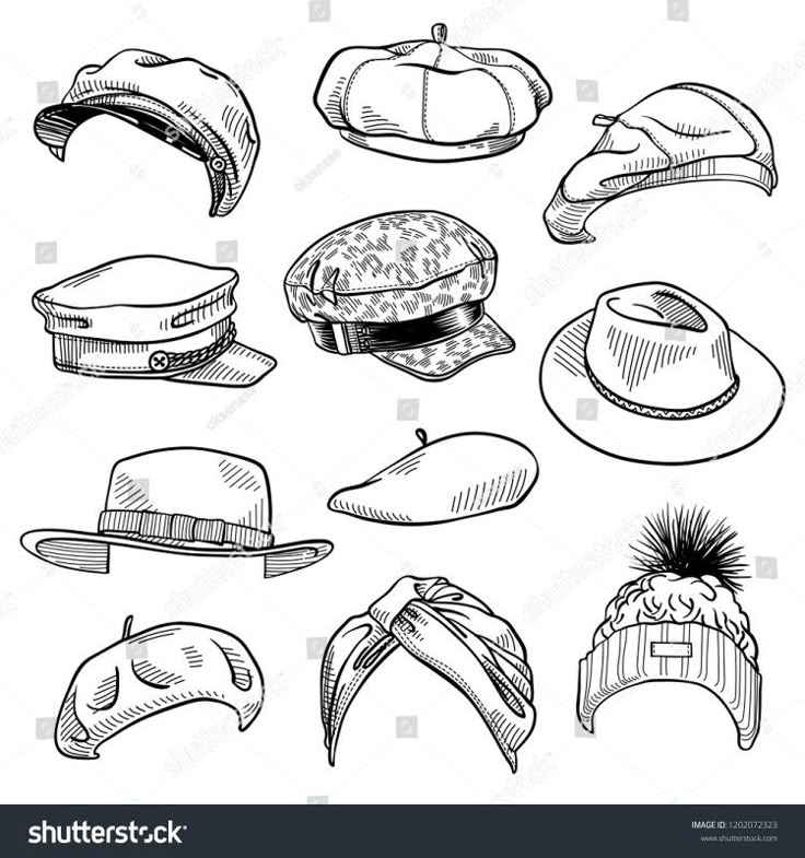 _ - 2025-12-10T120234624 Illustrated variety of different hat styles, including berets, fedoras, and beanies. Perfect for fashion and headwear enthusiasts. | Sky Rye Design Illustrated variety of different hat styles, including berets, fedoras, and beanies. Perfect for fashion and headwear enthusiasts.