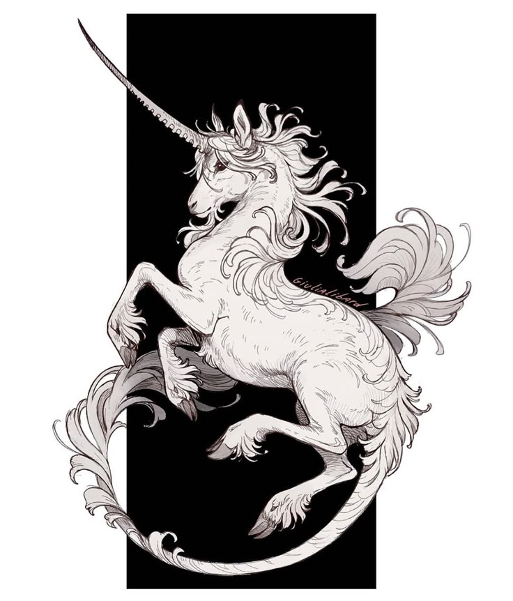 _ - 2025-12-10T132502583 Elegant unicorn illustration with flowing mane and tail, set against a dark background, showcasing fantasy and mythical themes. | Sky Rye Design Elegant unicorn illustration with flowing mane and tail, set against a dark background, showcasing fantasy and mythical themes.
