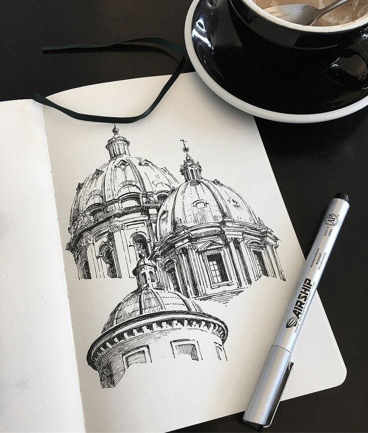 _ - 2025-12-12T010128871 Sketch of architectural domes in a notebook with a pen and coffee cup nearby, ideal for artistic inspiration and coffee enthusiasts. | Sky Rye Design Sketch of architectural domes in a notebook with a pen and coffee cup nearby, ideal for artistic inspiration and coffee enthusiasts.