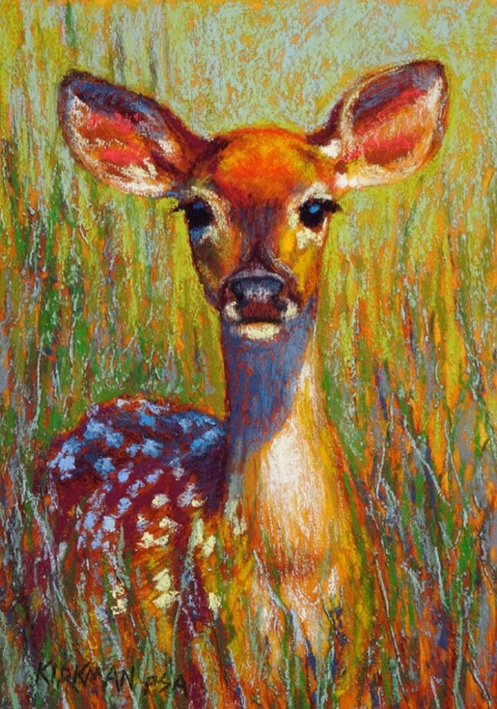 _ - 2025-12-12T163438139 Colorful painting of a young deer standing in a vibrant, grassy field, showcasing rich hues and expressive brushstrokes. | Sky Rye Design Colorful painting of a young deer standing in a vibrant, grassy field, showcasing rich hues and expressive brushstrokes.