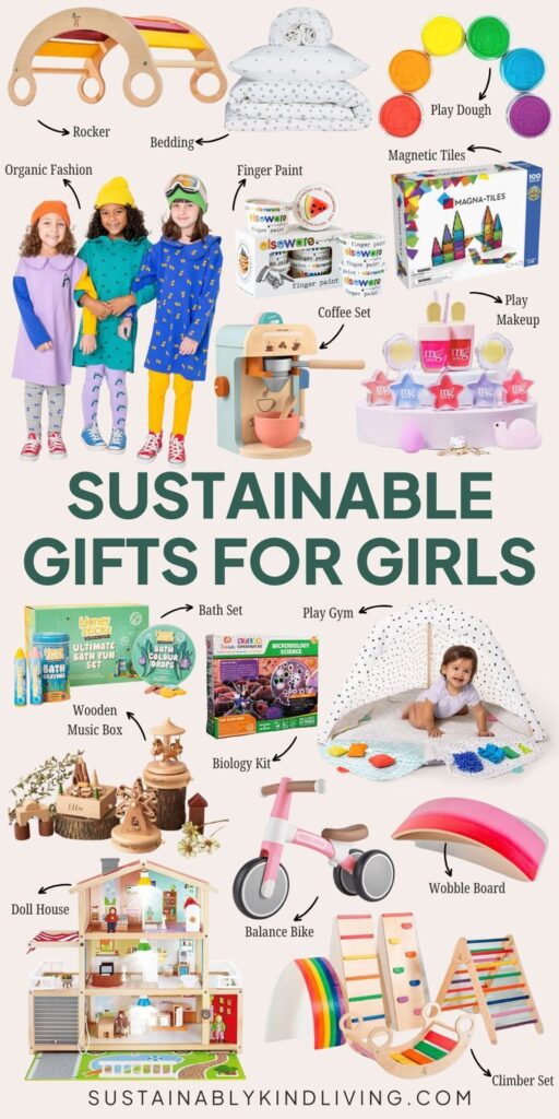 25 Very Best Sustainable Eco-Friendly Gifts For Kids 2024 Sustainable gift ideas for girls: toys, clothes, and playthings including dolls, bikes, and eco-friendly sets. | Sky Rye Design Sustainable gift ideas for girls: toys, clothes, and playthings including dolls, bikes, and eco-friendly sets.